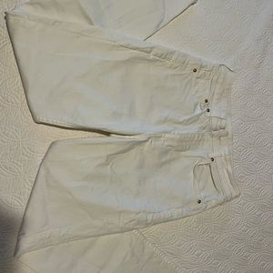 Straight leg white/cream jeans